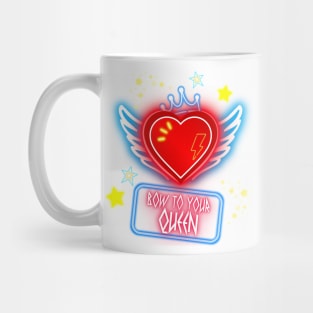 Bow to your queen in neon Mug